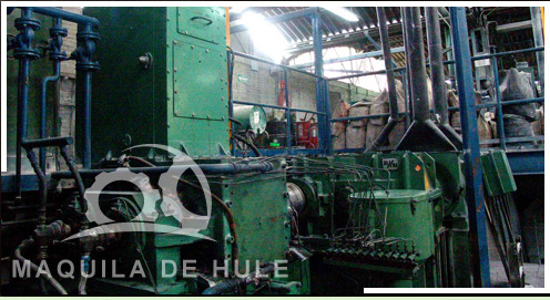 MAQUILA DE HULE Y HULE SIN VULCANIZAR